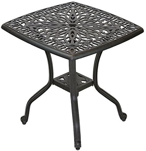 Elizabeth Outdoor Patio 8 pcs Seating Group Set Dark Bronze Cast Aluminum