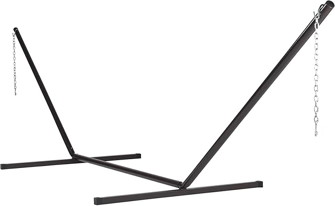 Jumbo Caribbean Hammock and Metal Tribeam Stand (Orange)