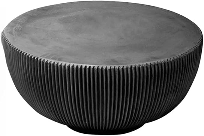 Outdoor Fiberglass Bowl Shape End Table Center Round Coffee Set Living Room Furniture