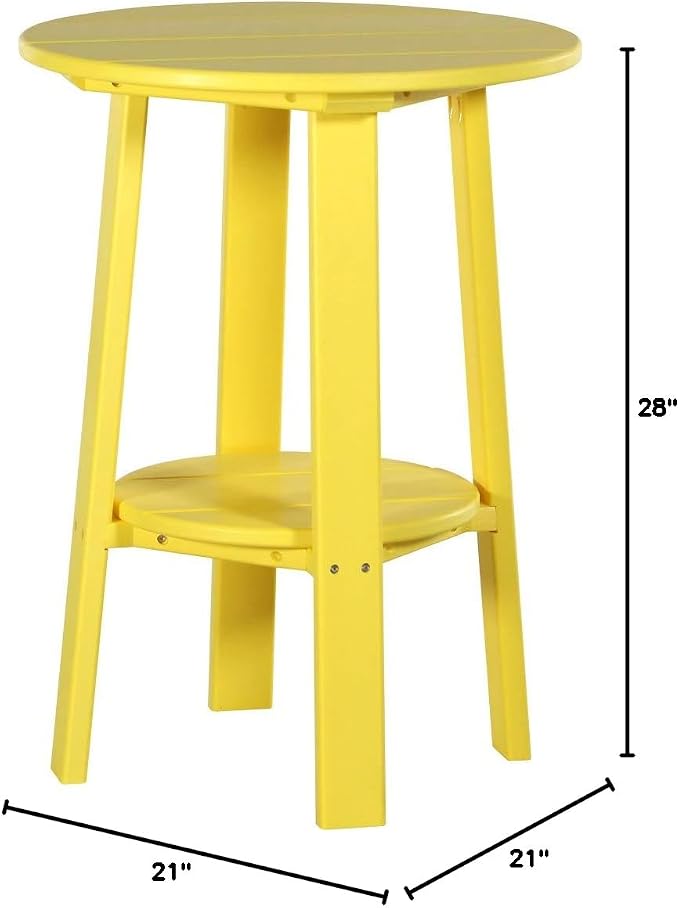 LuxCraft Deluxe End Table 28" Yellow
