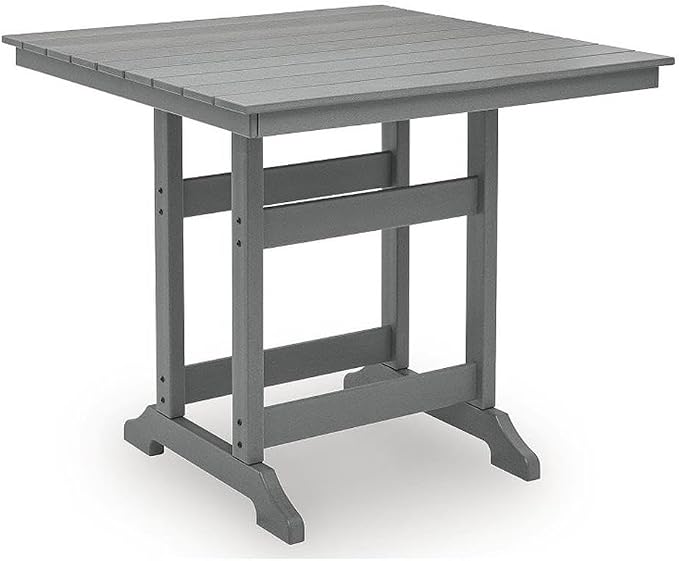 Signature Design by Ashley Plinth Verdigris Outdoor Counter Height Dining Table