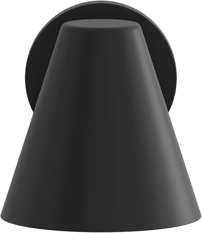 Progress Lighting Mik 14 Inch 1-Light Outdoor Wall Light, Modern Industrial Exterior Light, Matte Black Tapered Cone (14 in. H x 8 in. W x 9 in. Dia), P560408-31M