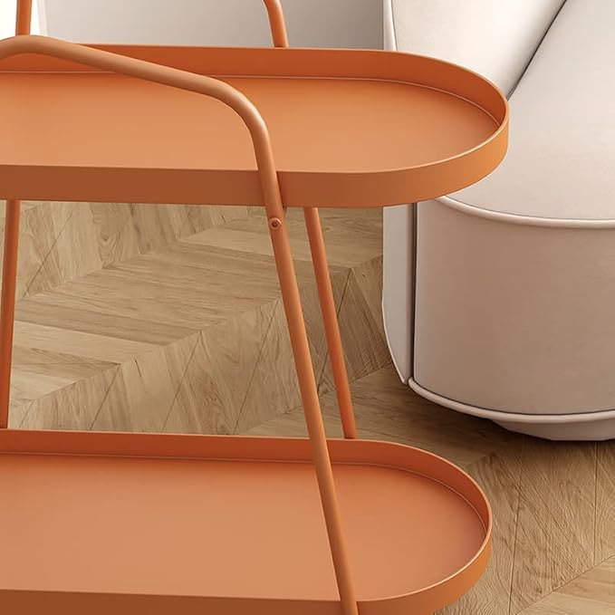 Wheeled Trolley Side Cabinet Mobile Coffee Table Living Room Sofa Small Bedside Office Balcony Outdoor Furniture