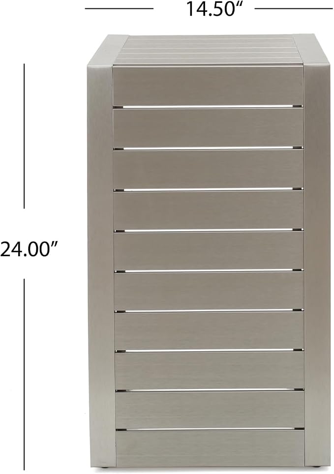 Cape Coral Alu C-Shaped Table