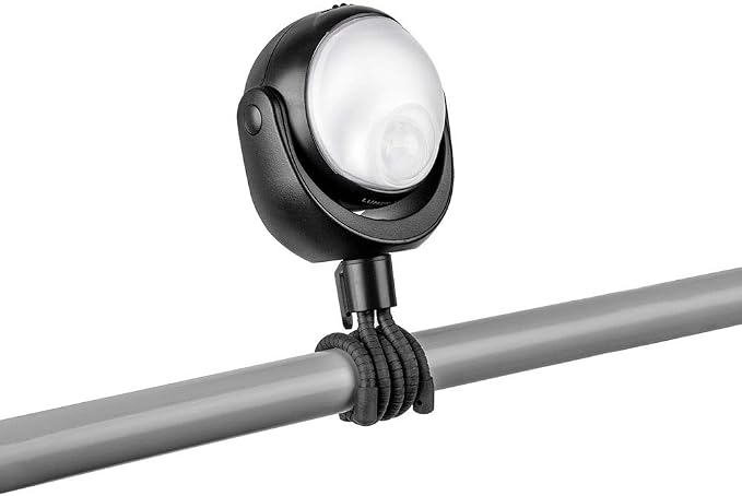 Limitless Innovations Lumenology Portable LED Motion Sensor Light Provides 148 Lumens with a 13 ft Detectable Range and Flexible Tripod Base with Magnetic Option – Indoor/Outdoor (Black)