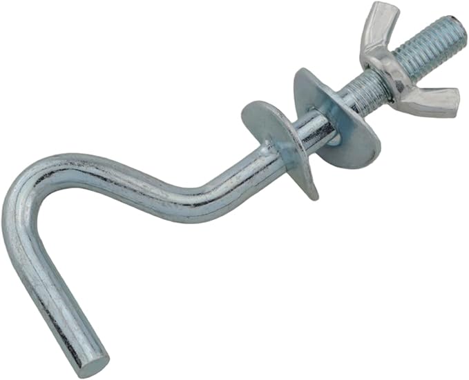 2PCS Hammock Anchor Hooks Galvanized Iron Heavy Duty Hammock Replacement Hooks for Indoor Outdoor Swings Chairs Flower Baskets and Hanging Items