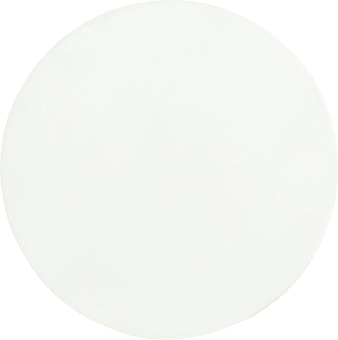 18" Outdoor Round Side Table, Antique White Concrete-Look Accent Table, Lightweight MGO Material, Weather-Resistant Garden Stool for Patio & Living Room, No Assembly Required