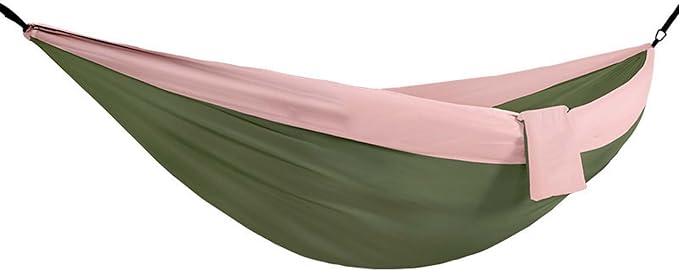 YSUEFIJO Large Travel Hammock, Outdoor Hammock Ideal for Camping and Hiking, Foldable Hanging Hammock for Garden Or Patio, Comfortable Resting Spot, Weight Capacity 300kg