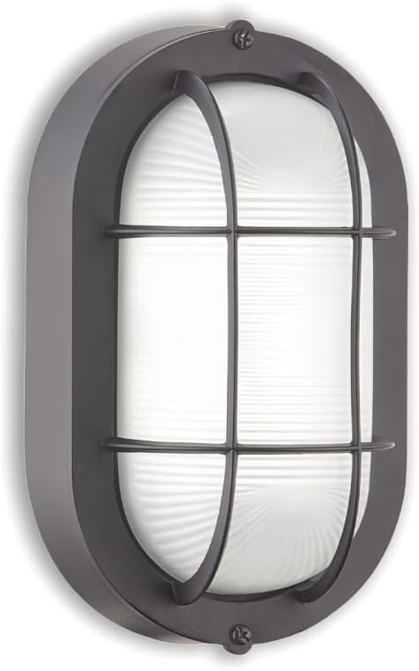 WISBEAM LED Bulkhead Light, Outdoor LED Wall Light for House, Dimmable, 6W Replace 60W, 450 Lumen 3000K Daylight White 80CRI, Waterproof, ETL Rated