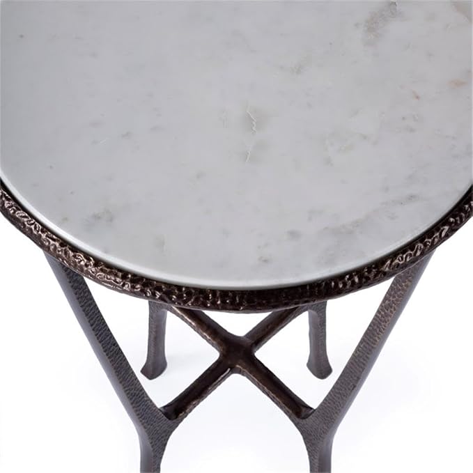 Butler Specialty Company Lania Outdoor Marble Side Table in Bronze