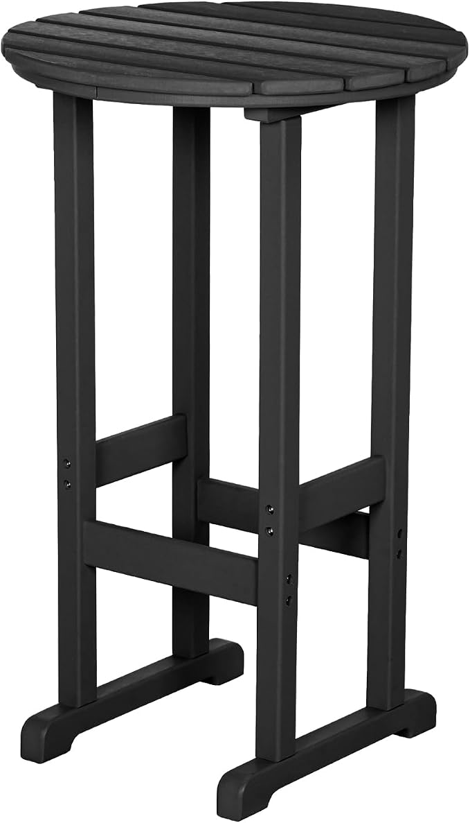 nalone 40" Outdoor Bar Table, All Weather HDPE Bar Height Patio Table Counter Round Patio Cocktail Bar Tables, Tall Bistro Pub Table for Deck, Porch, Backyard, Garden