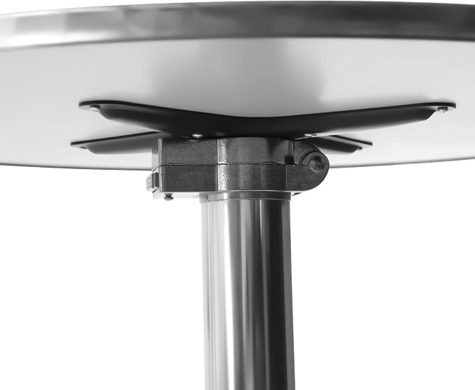 Portable Folding Round Outdoor Side Table, 23.62 Inch Aluminum Indoor-Outdoor Table Metal Patio Table for Porch Yard Balcony,132 LBS Capacity Patio Bistro Tables