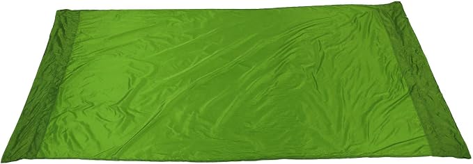 Portable Parachute Camping Hammock, Lightweight Outdoor Hammock with Aluminum Snap Hooks and Storage Bag, Compact Foldable Hammock for Hiking Travel Picnics (Grass Green)