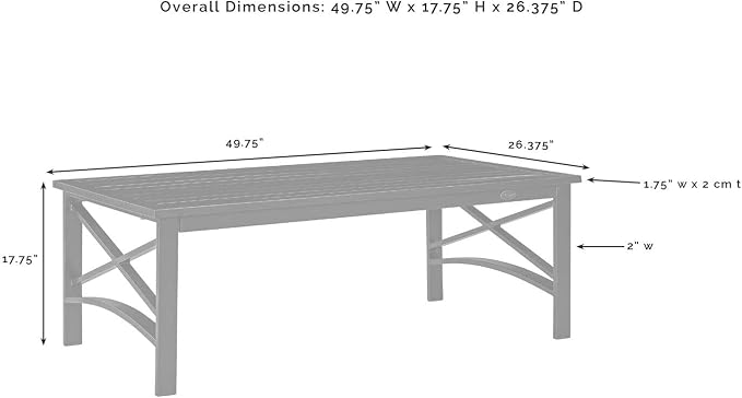 Maykoosh Outdoor Coffee Table Metal Patio Table Bronze Finish Modern Lawn Porch Table 49.75"