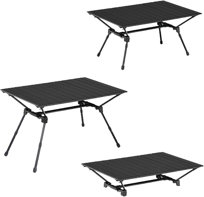 Folding Dining Table Aluminum Alloy Portable Durable Barbecue Desk Furniture Computer Bed Lightweight Folding Camping Table Outdoor BBQ (Color : 03)