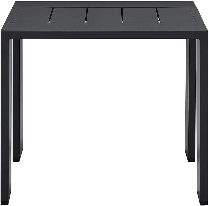 Modway Tahoe Outdoor Patio Powder-Coated Aluminum End Table, Gray