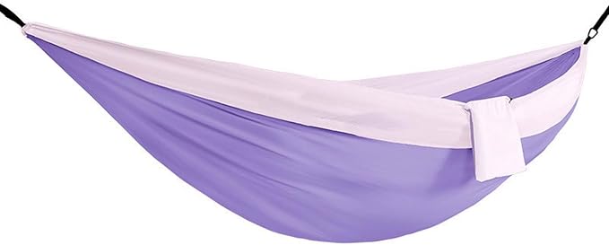 YSUEFIJO Large Travel Hammock, Outdoor Hammock Ideal for Camping and Hiking, Foldable Hanging Hammock for Garden Or Patio, Comfortable Resting Spot, Weight Capacity 300kg