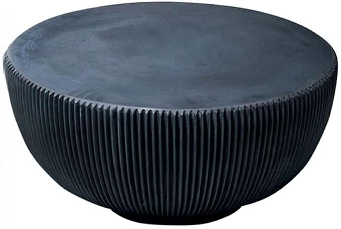 Outdoor Fiberglass Bowl Shape End Table Center Round Coffee Set Living Room Furniture