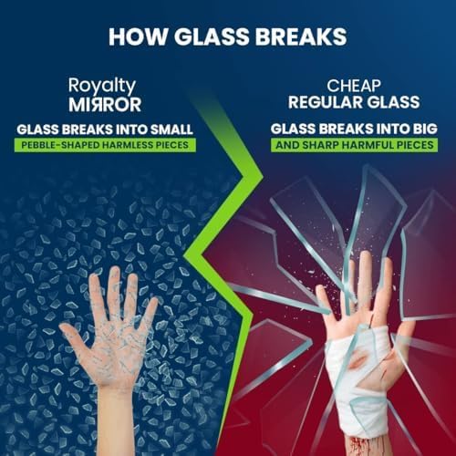 Royalty 54" Inch Round Tempered Glass Table Top – Clear Table Top Glass – Useful for Replacement, Tabletop Protector, Patio, Dining, Coffee, Desks - 3/8" Thick Flat Polished Edge