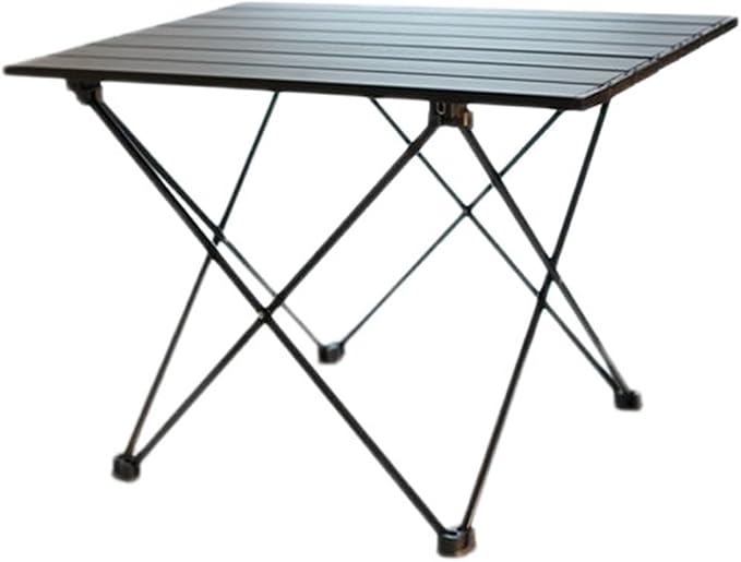Folding Dining Table Outdoor Garden Furniture Sets Coffee Side Marching Tables Salon porable Folding Picnic Fishing Table Camping Supplies Equipment (Color : Black 40x35x29cm)