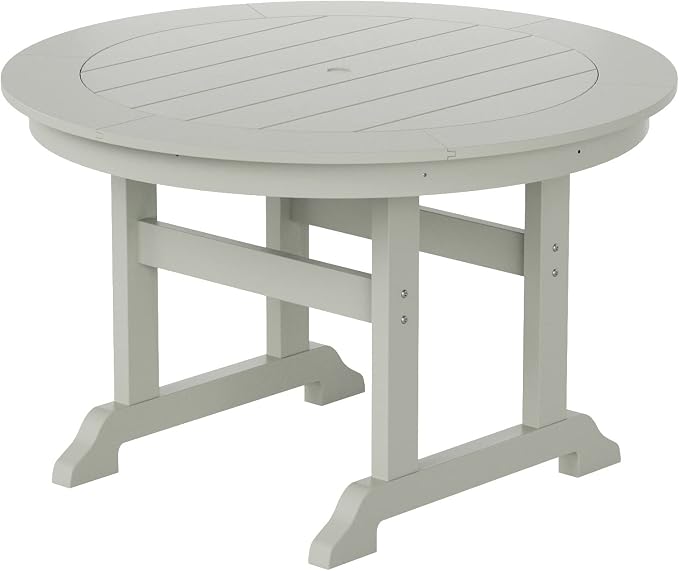 HDPE Laguna 47" Round Dining Table,Sand