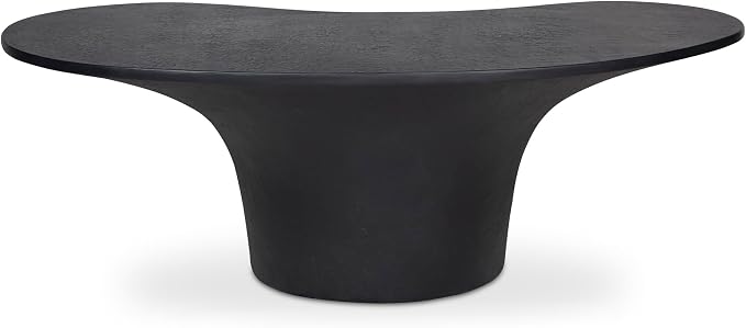 Moe's Home Collection YUMI Stone Coffee Table Black Color