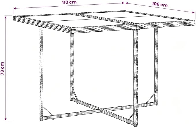 5 Piece Patio Dining Set with Cushions Black Poly Rattan Outdoor Furniture Table and 4 Chairs for Garden Backyard Deck Space Saving Foldable Tempered Glass Top UV Proof