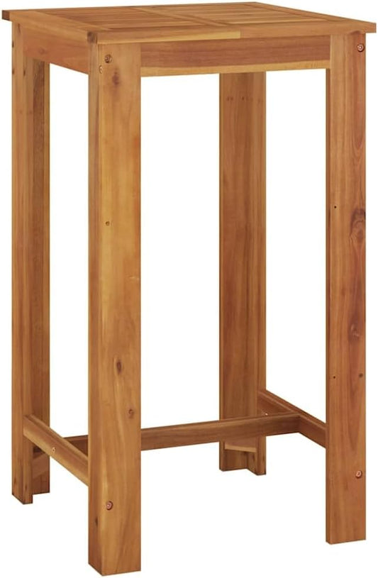 vidaXL Garden Bar Table Natural Wood Solid Acacia Wood Medium Durable