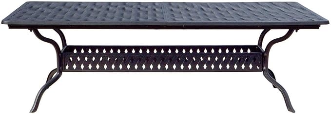 Darlee Series 30 Extendable Patio Dining Table in Antique Bronze