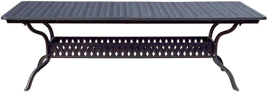 Darlee Series 30 Extendable Patio Dining Table in Antique Bronze