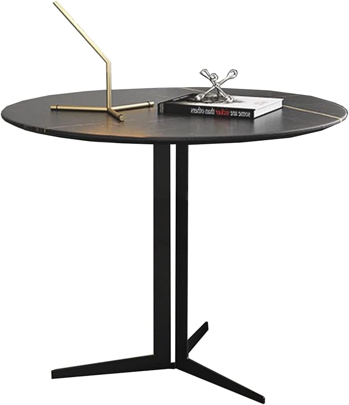 JATIBOSH Outdoor Side Table Small Table Round End Table Garden Table Lightweight Snack Table for Outdoor Garden Hallway Bedroom Living Room Terrace Balcony
