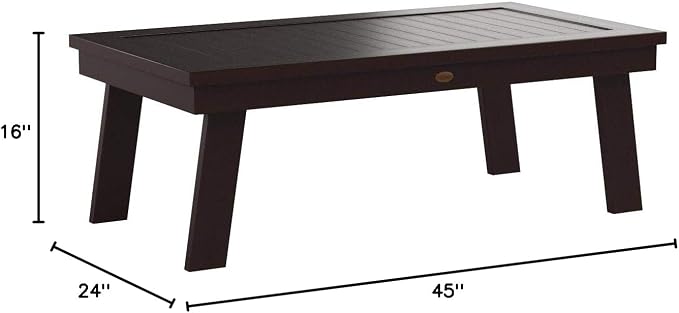 highwood AD-DSCT1-ACE Adirondack Coffee Table, Weathered Acorn