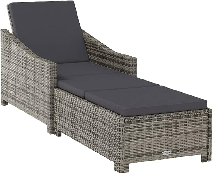 7 Piece Patio Dining Set with Cushions Black Outdoor Rattan Furniture Table and 6 Chairs for Garden Backyard Porch Entertaining