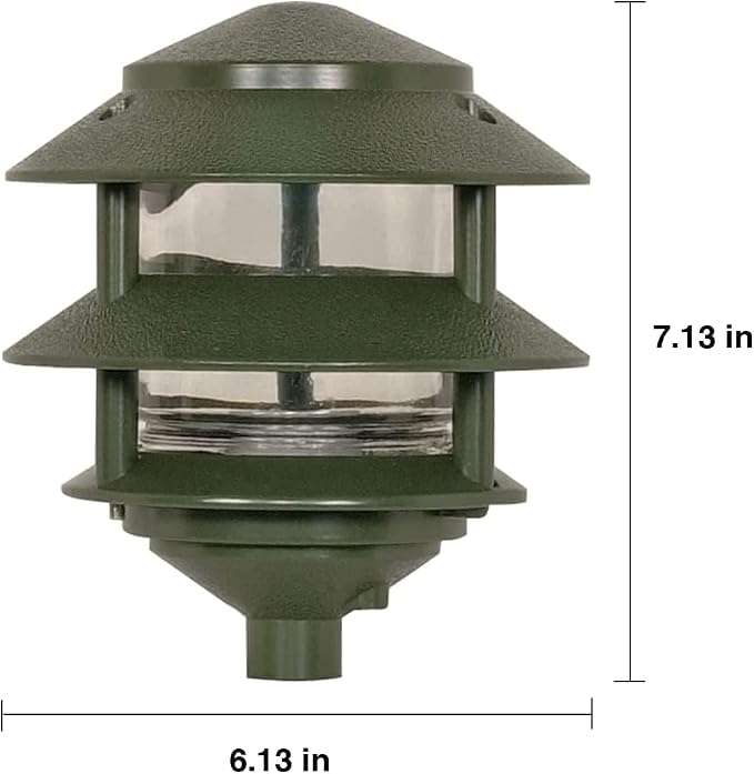 Nuvo Lighting SF77/323 Transitional One Light Landscape in Bronze/Dark Finish, 2 Tier-Small, Green (Pack of 12)