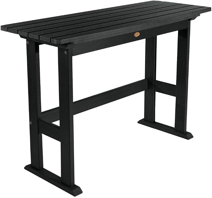 Highwood Lehigh Counter Height Balcony Table, Black