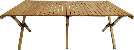 Multi-Function Wooden Foldable Portable Patio Dining Table, Natural Indoor and Outdoor Universal,Natural