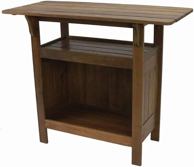 International Caravan Furniture Piece Wood Bar Table