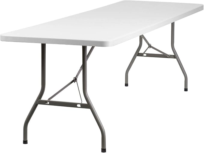 New Home Era Folding Utility Table, 6ft Non Folding Portable Plastic Picnic Party Dining Camp Table