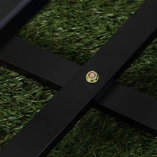 Outdoor Small Table Square Folding Wooden Patio Side Table Furniture Table for Adirondack Chair, Balcony, Porch, No Assembly Required, Black