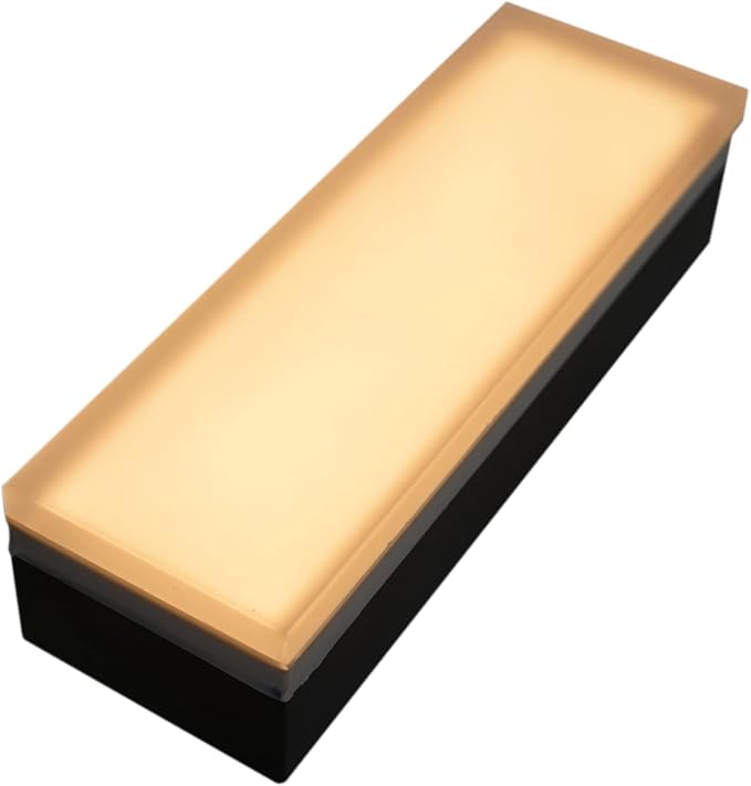 LUMENGY Paver Light 3x9 Inch (2.95x8.85), 2700K Warm White, Glare-Free Brick Lighting for Driveways, Walkways, Pool Decks and Patios, 12V Hardwired, IP67 Waterproof, Drive-Over Rated