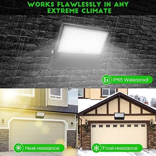 Juyace 3 Pack 36000Lm 240W Led Stadium Outdoor Flood Light Area Lighting | Super Bright Arena Lights，Commercial Area Lighting,5000K Daylight,100-277V,IP65 Waterproof,For Sport Court,Switch Control