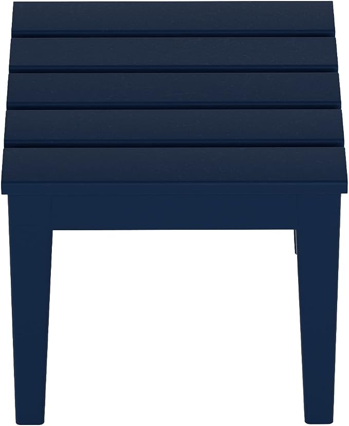 WestinTrends Ashore Outdoor Patio Modern Adirondack Side Table, Navy Blue