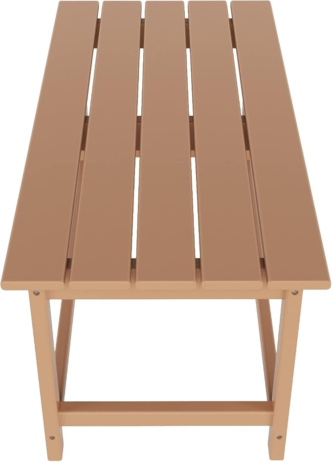 HDPE Laguna Outdoor Poly Adirondack Coffee Table, Teak