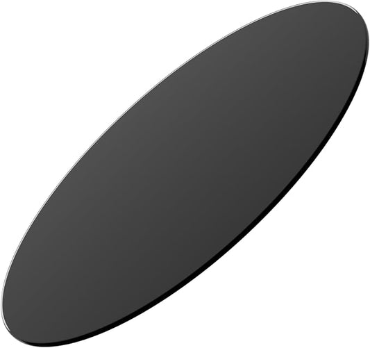 20" Round Tempered Glass Table Top, Black Glass Surface Protector Heat & Scratch Resistant Multipurpose for Dining, Coffee, Restaurant, Office and End Table (Black, 20 Inch)