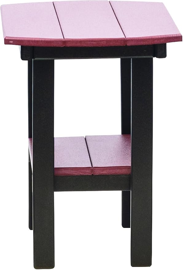 Amish Crafted Poly Oval End Table (Cherry on Black)