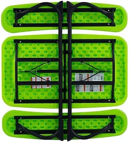 Generic Perfect for Outdoor Fun! The Outdoor Children's Picnic Table is Ideal for Playdates, picnics, and Crafts. (Lime Green), 260225