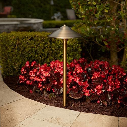 VOLT 12V LED Landscape Lighting Kit (8 Spotlights, 4 Path Lights), Bronze | Solid Brass, 150W Low Voltage Transformer, Ideal for House Yard Outdoor Pathway Walkway Garden Driveway or Patio
