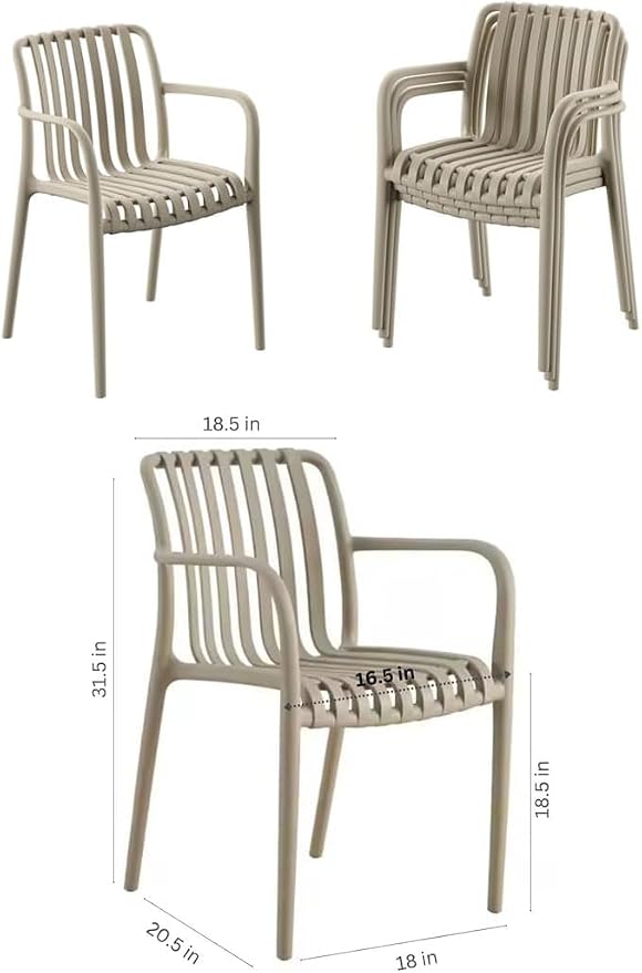 Urban Elements Frida Rectangular Extendable Patio Furniture Set | 100% Certified Teak Finish | Backyard Furniture, Outside Table and Chairs, Rectangular Outdoor Dining Set (Sand, 13-Piece)