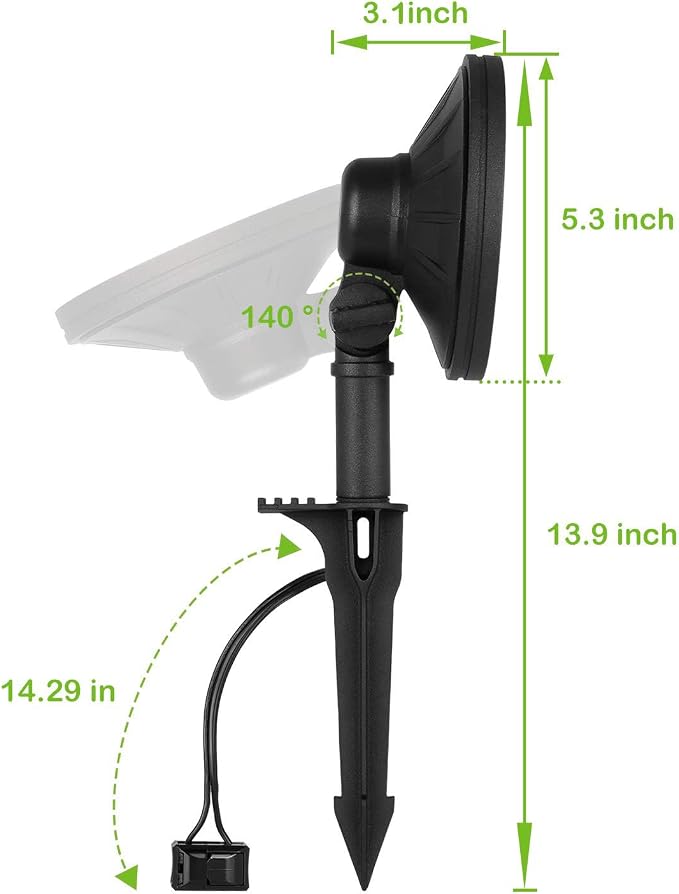 hykolity Low Voltage LED Landscape Wall Wash Light, 12V Outdoor Spotlight | Die-Cast Aluminum, Waterproof Pathway Lights, 7.4W 430LM, Black Outdoor Landscape Lighting for Tree, Building, 6 Pack