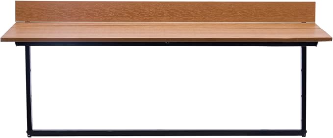 VEVOR Balcony Hanging Table, 39 x 13.6 inch, Outdoor Balcony Bar Table for Railings, 5-Level Adjustable, Fit Railing from 1" to 3.7", Serving Table for Patio & Deck